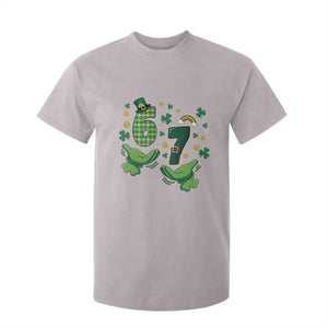 67 St Patricks Day T Shirt For Kid Funny Six Seven Hands Meme TS14 Ice Gray Print Your Wear