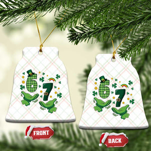 67 St Patricks Day Ceramic Ornament Funny Six Seven Hands Meme TS14 Print Your Wear