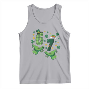 67 St Patricks Day Tank Top Funny Six Seven Hands Meme TS14 Athletic Heather Print Your Wear