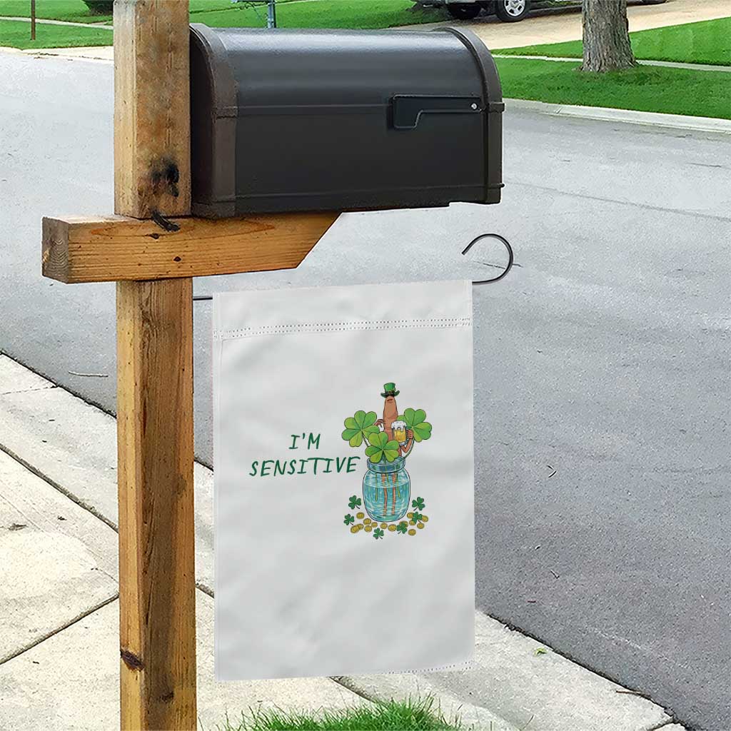 Marcus The Worm St Patricks Day Garden Flag I'm Sensitive TS14 Print Your Wear