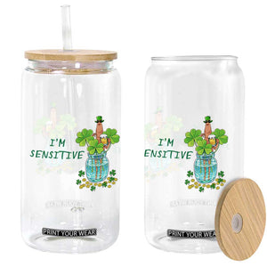Marcus The Worm St Patricks Day Glass Can I'm Sensitive TS14 Print Your Wear