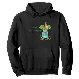 Marcus The Worm St Patricks Day Hoodie I'm Sensitive TS14 Black Print Your Wear