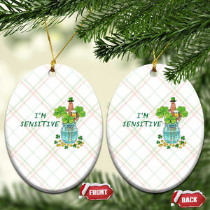 Marcus The Worm St Patricks Day Ceramic Ornament I'm Sensitive TS14 Print Your Wear