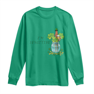 Marcus The Worm St Patricks Day Long Sleeve Shirt I'm Sensitive TS14 Irish Green Print Your Wear