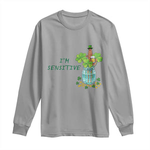 Marcus The Worm St Patricks Day Long Sleeve Shirt I'm Sensitive TS14 Sport Gray Print Your Wear
