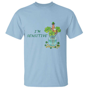 Marcus The Worm St Patricks Day T Shirt I'm Sensitive TS14 Light Blue Print Your Wear