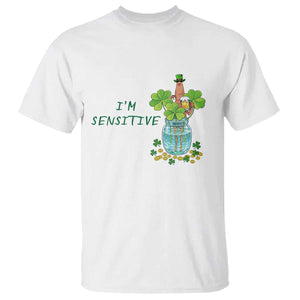 Marcus The Worm St Patricks Day T Shirt I'm Sensitive TS14 White Print Your Wear