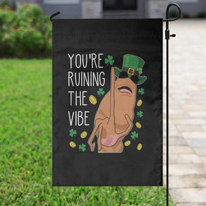 Marcus The Worm St Patricks Day Garden Flag You're Ruining The Vibe TS14 Print Your Wear