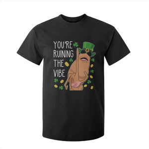 Marcus The Worm St Patricks Day T Shirt For Kid You're Ruining The Vibe TS14 Black Print Your Wear