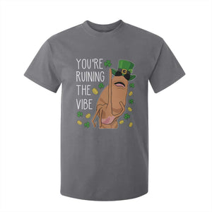 Marcus The Worm St Patricks Day T Shirt For Kid You're Ruining The Vibe TS14 Charcoal Print Your Wear
