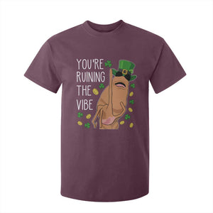 Marcus The Worm St Patricks Day T Shirt For Kid You're Ruining The Vibe TS14 Maroon Print Your Wear
