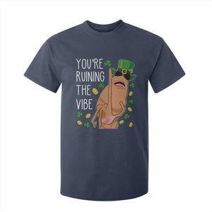 Marcus The Worm St Patricks Day T Shirt For Kid You're Ruining The Vibe TS14 Navy Print Your Wear