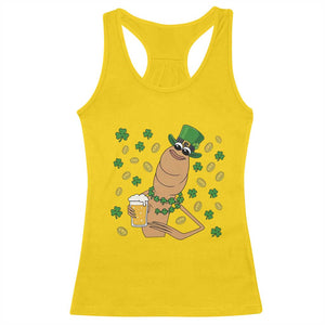 Marcus The Worm St Patricks Day Racerback Tank Top Funny Drinking Irish Beer Ireland TS14 Daisy Print Your Wear