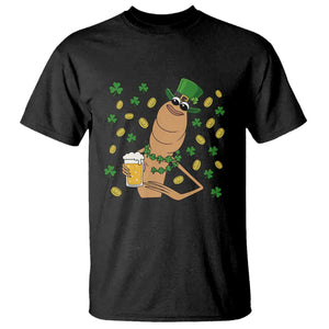 Marcus The Worm St Patricks Day T Shirt Funny Drinking Irish Beer Ireland TS14 Black Print Your Wear