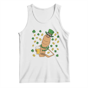 Marcus The Worm St Patricks Day Tank Top Funny Drinking Irish Beer Ireland TS14 White Print Your Wear
