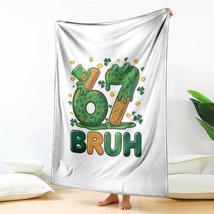 67 St Patricks Day Throw Blanket Funny Six Seven Bruh Meme TS14 Print Your Wear