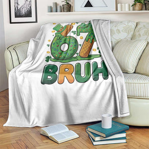 67 St Patricks Day Throw Blanket Funny Six Seven Bruh Meme TS14 Print Your Wear