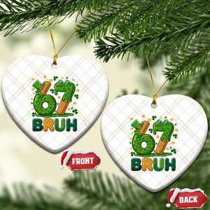 67 St Patricks Day Ceramic Ornament Funny Six Seven Bruh Meme TS14 Print Your Wear