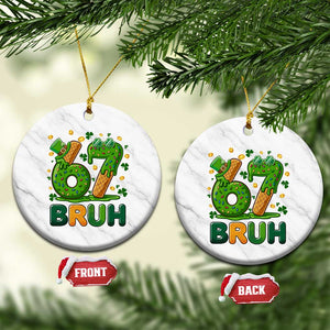 67 St Patricks Day Ceramic Ornament Funny Six Seven Bruh Meme TS14 1pc White Marble Print Your Wear