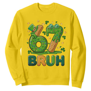 67 St Patricks Day Sweatshirt Funny Six Seven Bruh Meme TS14 Daisy Print Your Wear