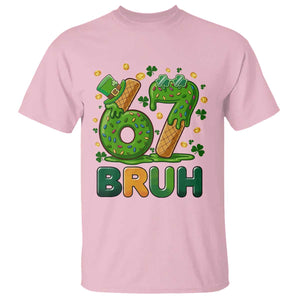 67 St Patricks Day T Shirt Funny Six Seven Bruh Meme TS14 Light Pink Print Your Wear