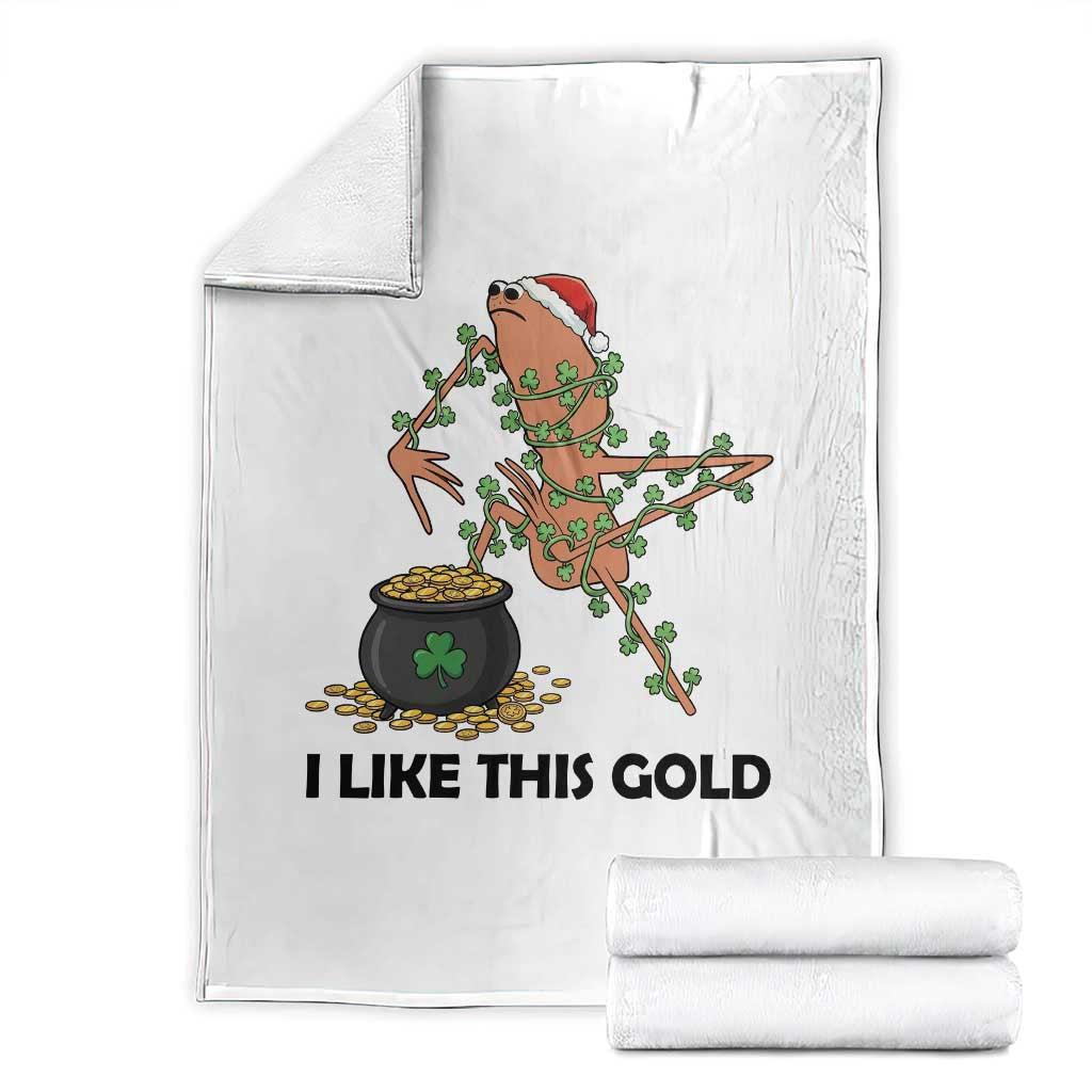 Marcus The Worm St Patricks Day Throw Blanket I Like This Gold TS14 White Print Your Wear
