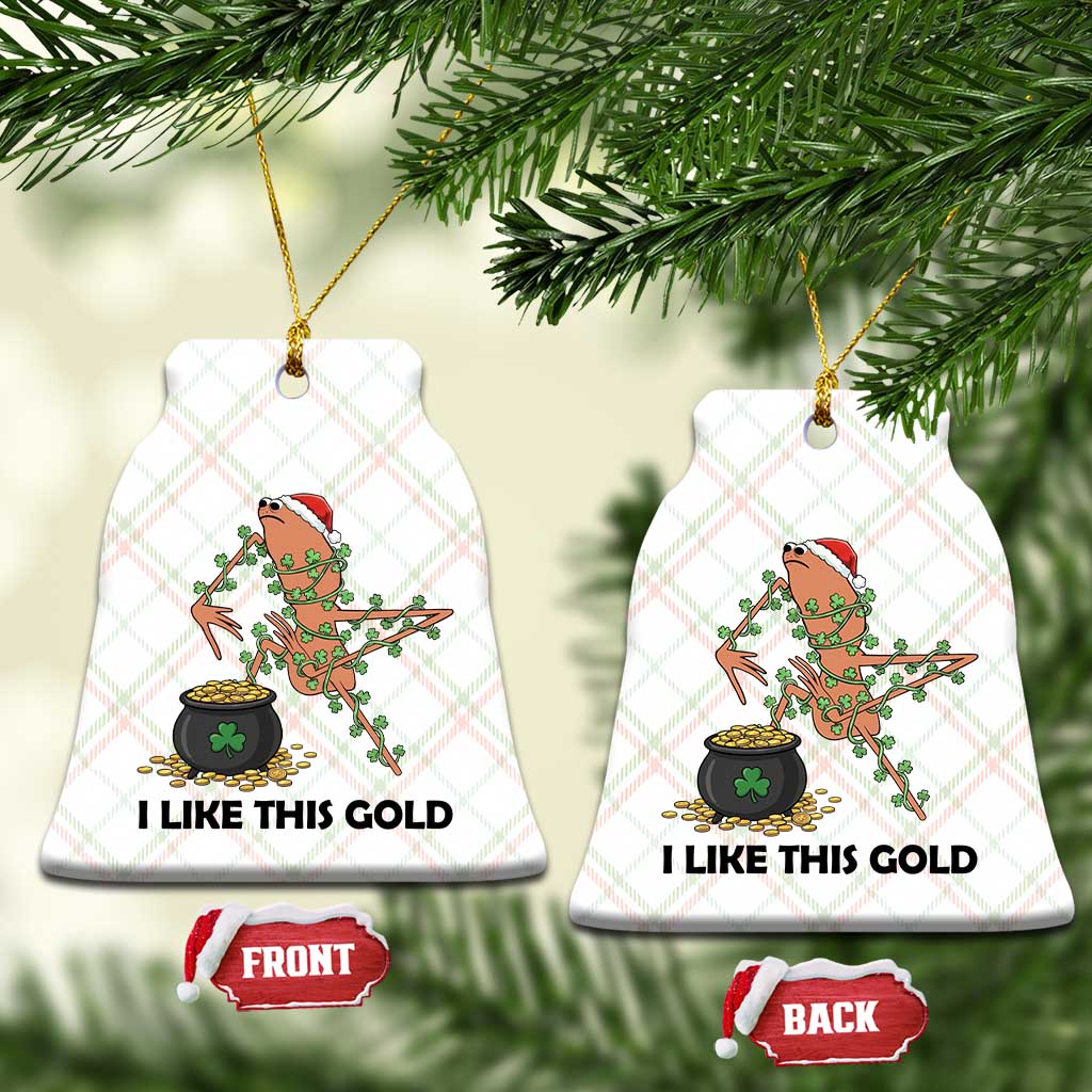 Marcus The Worm St Patricks Day Ceramic Ornament I Like This Gold TS14 Print Your Wear