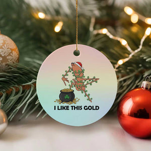 Marcus The Worm St Patricks Day Ceramic Ornament I Like This Gold TS14 1pc Pastel Print Your Wear