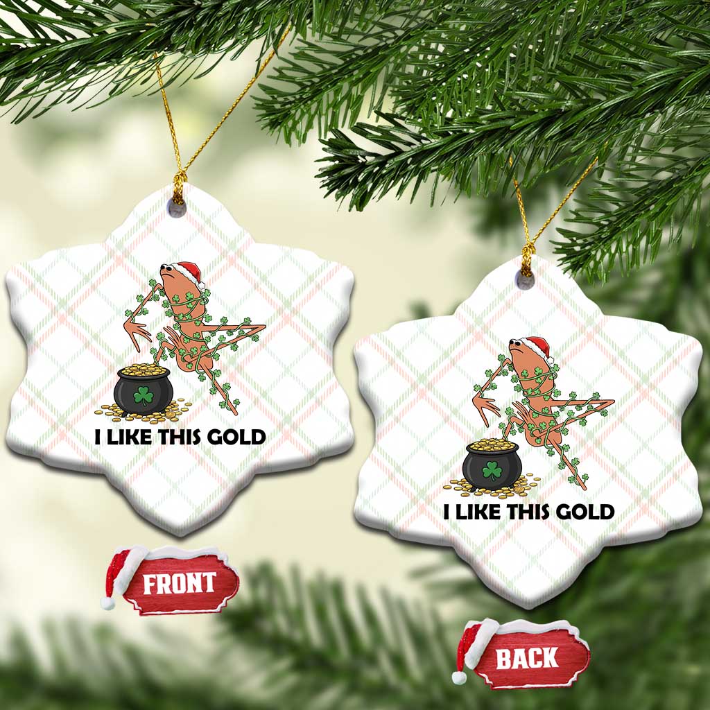 Marcus The Worm St Patricks Day Ceramic Ornament I Like This Gold TS14 Print Your Wear