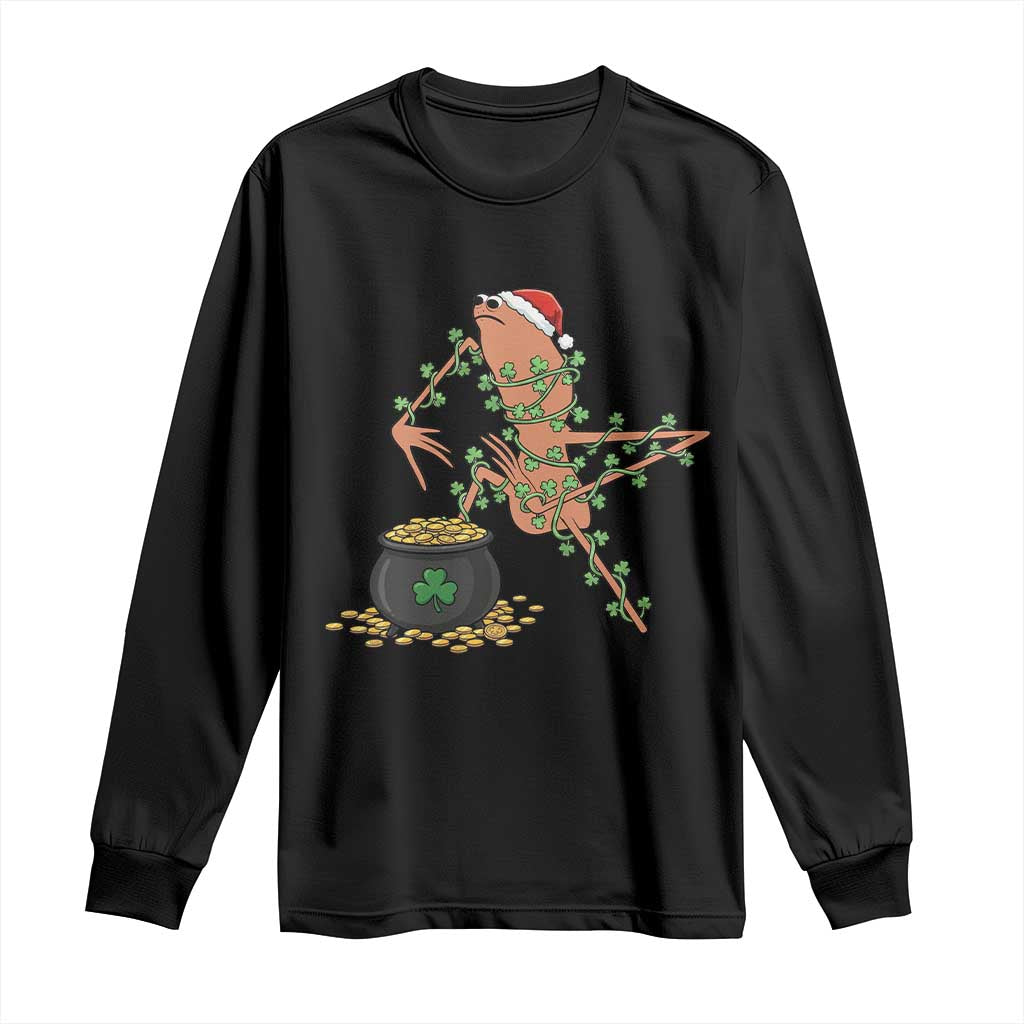 Marcus The Worm St Patricks Day Long Sleeve Shirt I Like This Gold TS14 Black Print Your Wear