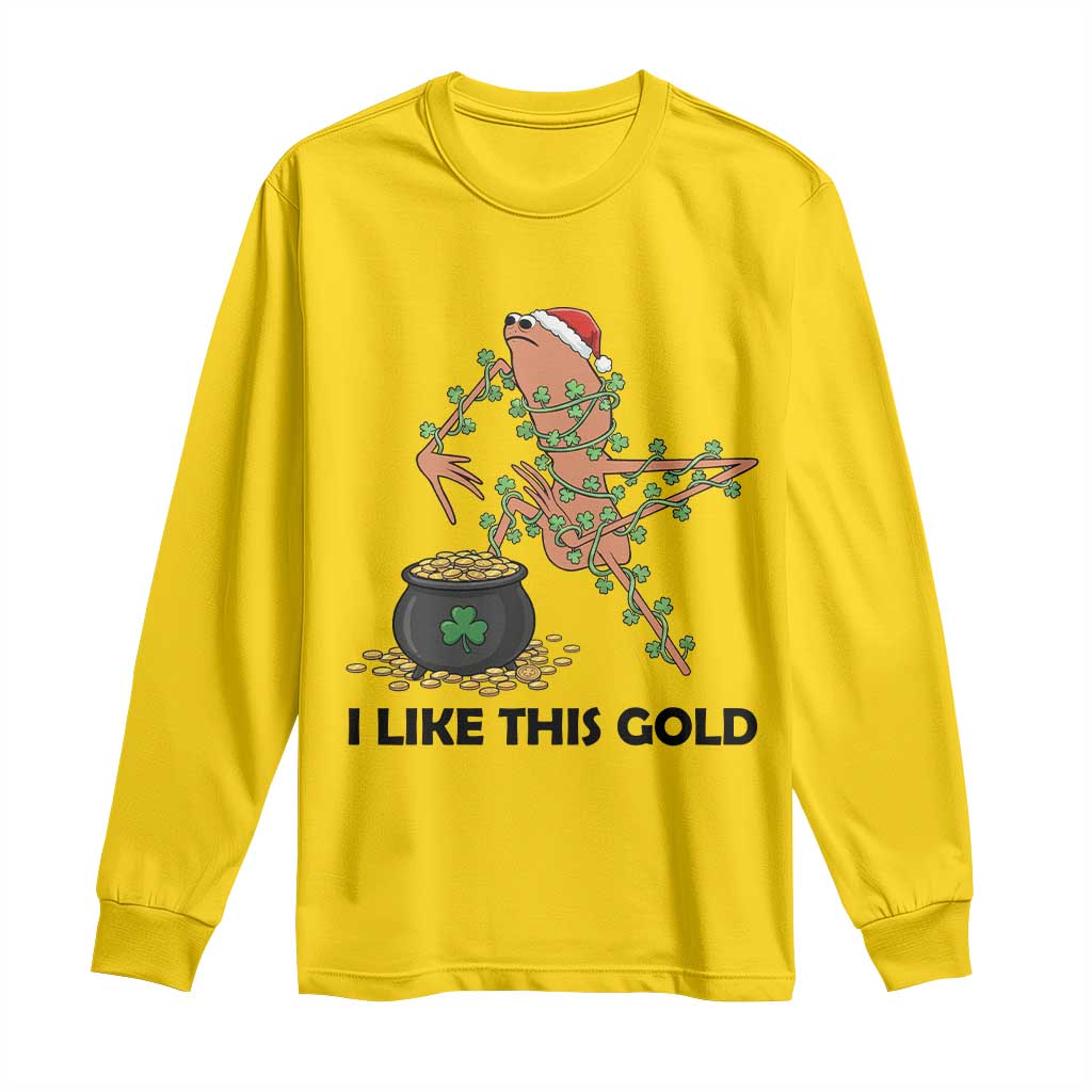 Marcus The Worm St Patricks Day Long Sleeve Shirt I Like This Gold TS14 Daisy Print Your Wear