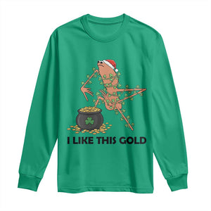 Marcus The Worm St Patricks Day Long Sleeve Shirt I Like This Gold TS14 Irish Green Print Your Wear