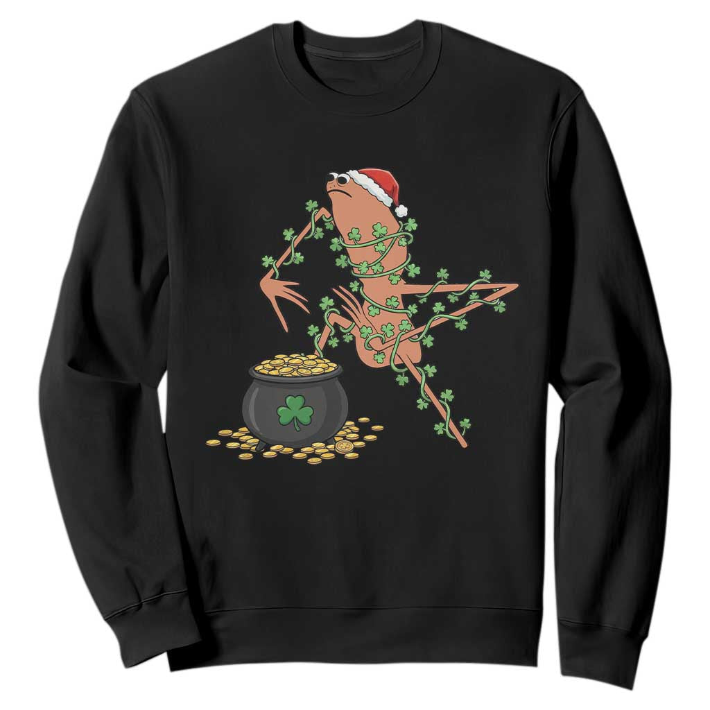 Marcus The Worm St Patricks Day Sweatshirt I Like This Gold TS14 Black Print Your Wear