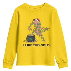 Marcus The Worm St Patricks Day Youth Sweatshirt I Like This Gold TS14 Daisy Print Your Wear