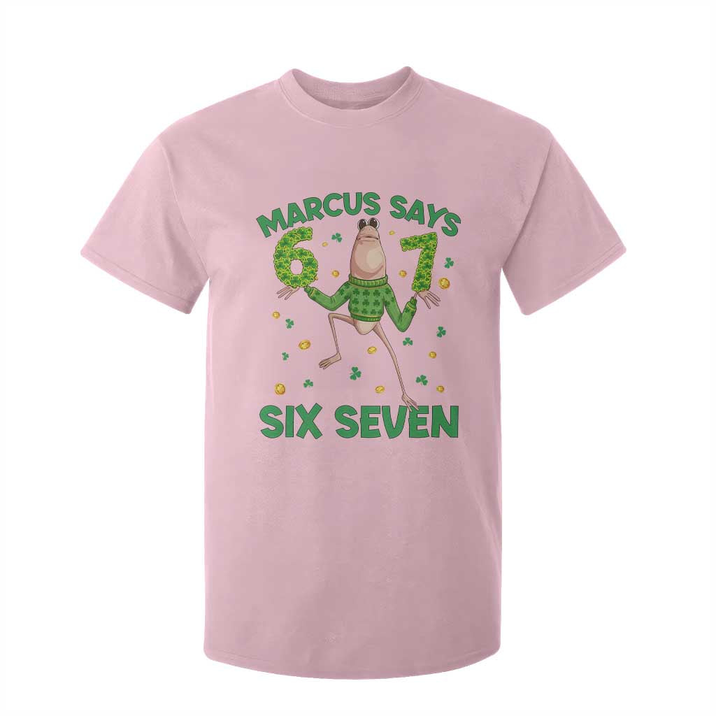 Marcus The Worm St Patricks Day T Shirt For Kid Funny 67 Six Seven Hands Meme TS14 Light Pink Print Your Wear