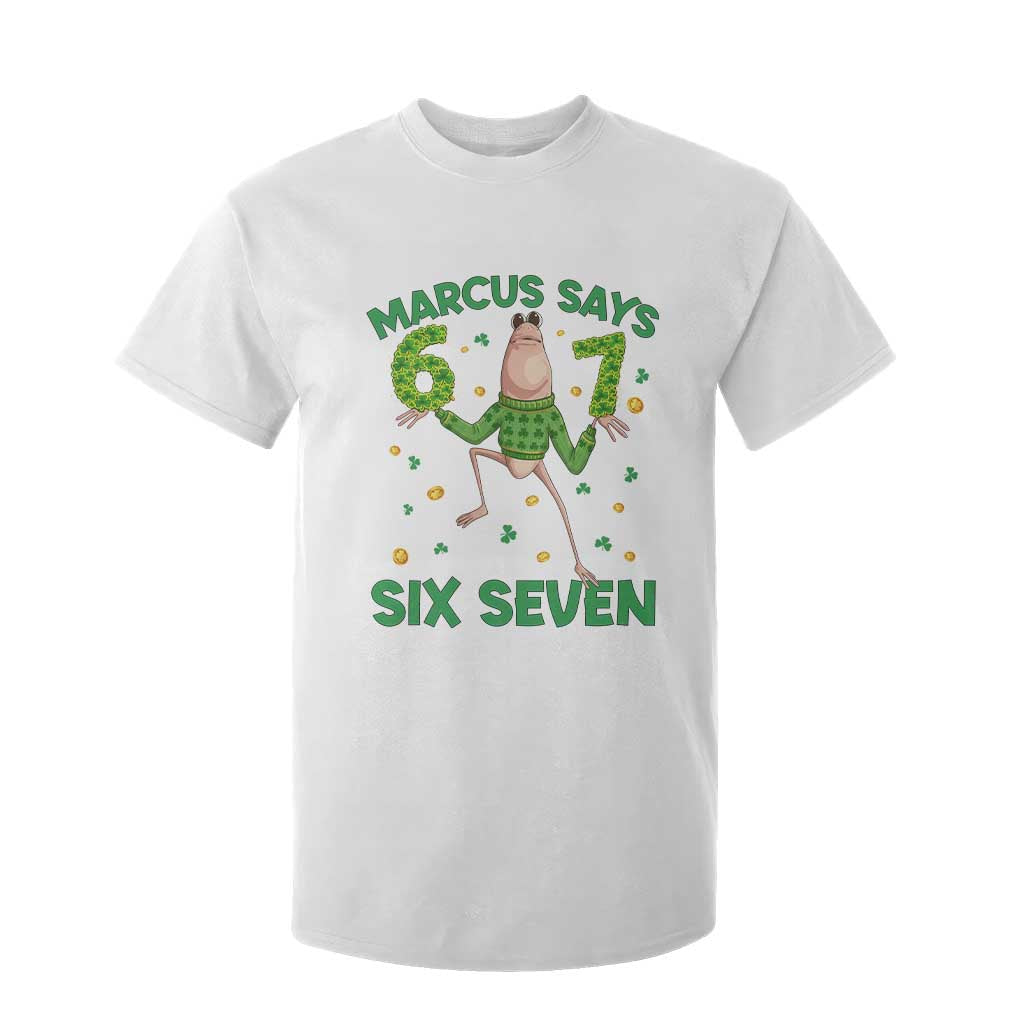 Marcus The Worm St Patricks Day T Shirt For Kid Funny 67 Six Seven Hands Meme TS14 White Print Your Wear