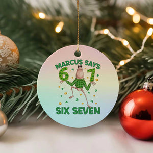 Marcus The Worm St Patricks Day Ceramic Ornament Funny 67 Six Seven Hands Meme TS14 1pc Pastel Print Your Wear