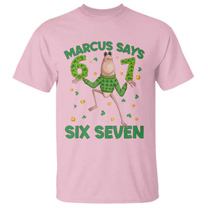 Marcus The Worm St Patricks Day T Shirt Funny 67 Six Seven Hands Meme TS14 Light Pink Print Your Wear