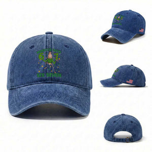 Marcus The Worm St Patricks Day Washed Cotton Baseball Cap Funny 67 Six Seven Hands Meme TS14 Washed Cap Universal Fit Royal Blue Print Your Wear