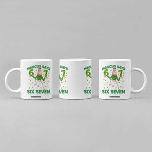 Marcus The Worm St Patricks Day Coffee Mug Funny 67 Six Seven Hands Meme TS14 Print Your Wear