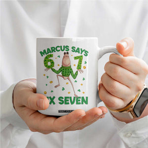 Marcus The Worm St Patricks Day Coffee Mug Funny 67 Six Seven Hands Meme TS14 Print Your Wear