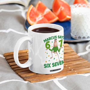 Marcus The Worm St Patricks Day Coffee Mug Funny 67 Six Seven Hands Meme TS14 Print Your Wear