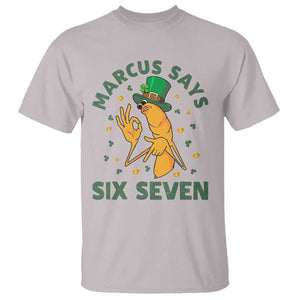 67 St Patricks Day T Shirt Funny Marcus The Worm Say Six Seven Meme TS14 Ice Gray Print Your Wear