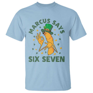 67 St Patricks Day T Shirt Funny Marcus The Worm Say Six Seven Meme TS14 Light Blue Print Your Wear