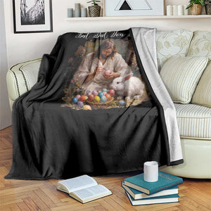 But Did You Dye Throw Blanket Funny Christian Easter Egg Dyeing TS14 Print Your Wear