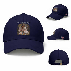 But Did You Dye Baseball Cap Funny Christian Easter Egg Dyeing TS14 Baseball Cap Universal Fit Dark Blue Print Your Wear