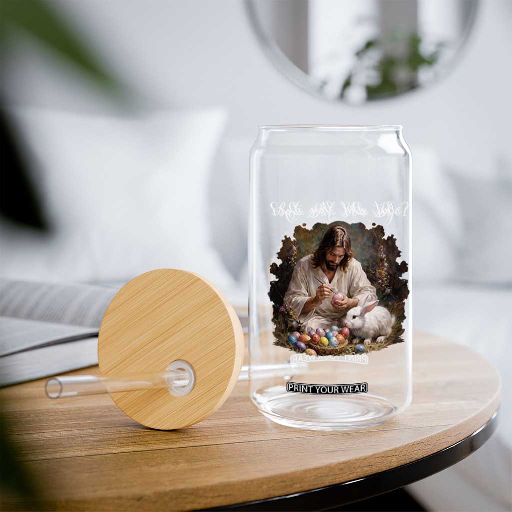 But Did You Dye Glass Can Funny Christian Easter Egg Dyeing TS14 Print Your Wear