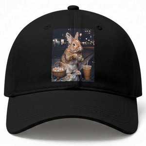 Easter Bunny Iced Coffee Baseball Cap Funny Rabbit Egg Painting TS14 Print Your Wear
