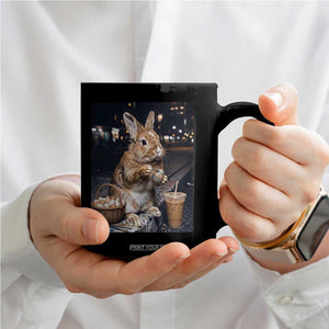 Easter Bunny Iced Coffee Coffee Mug Funny Rabbit Egg Painting TS14 Print Your Wear