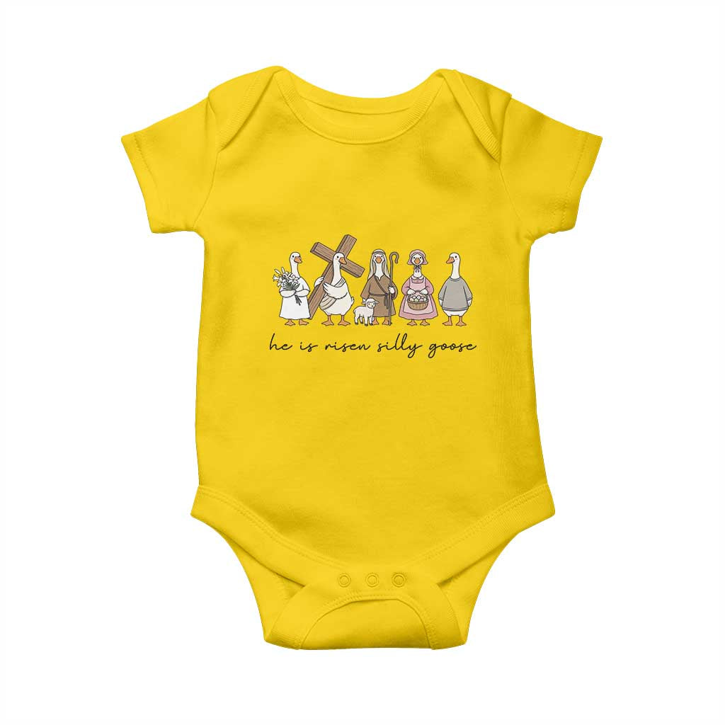 He Is Risen Silly Goose Baby Onesie Funny Christian Easter TS14 Daisy Print Your Wear